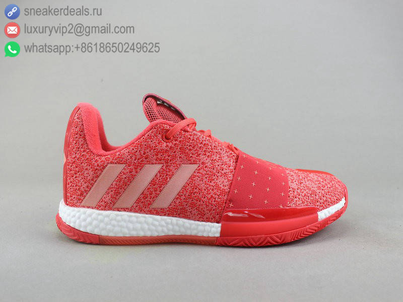 ADIDAS HARDEN VOL.3 LOW RED PINK MEN BASKETBALL SHOES